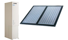 The system combining with solar water heaters